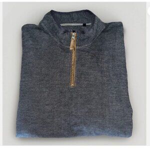 Dakota Grizzly Mens Dash 1/4 Zip Pullover Sweater Size 2XL Charcoal Gray Casual